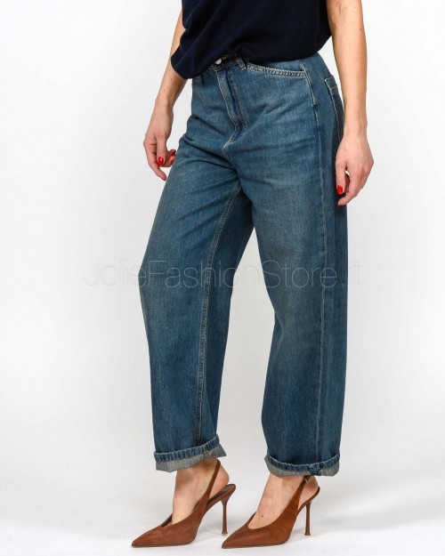 Marella Sport Jeans Gamba Dritta Blue Ride Wash  MOM1 BLUE