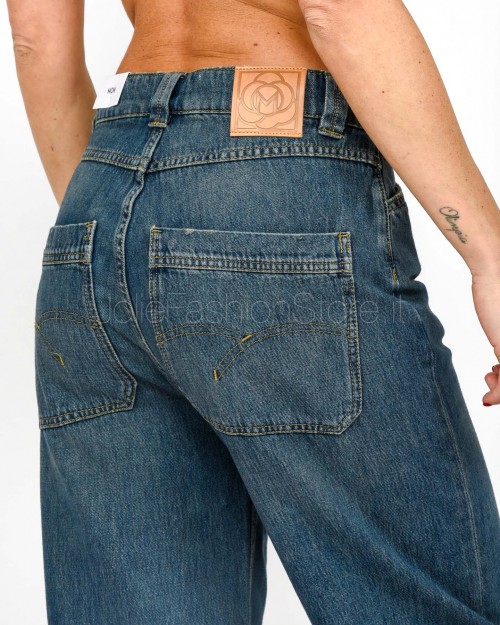Marella Sport Jeans Gamba Dritta Blue Ride Wash  MOM1 BLUE