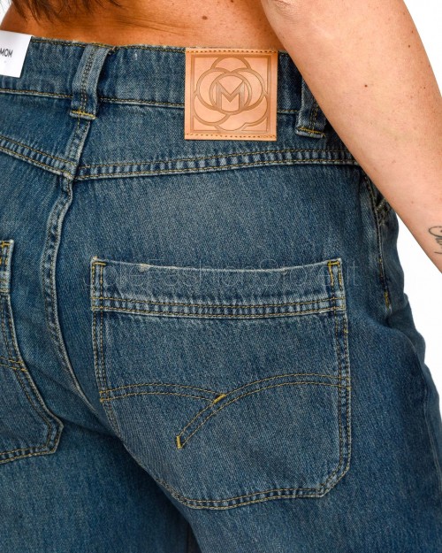 Marella Sport Jeans Gamba Dritta Blue Ride Wash  MOM1 BLUE
