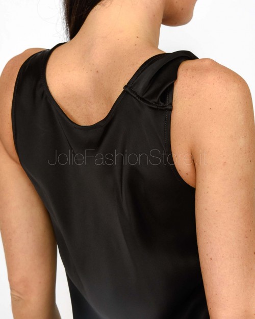 Marella Abito Satin Nero  LOVALE NERO
