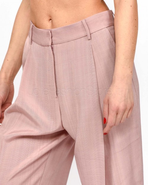 MeiMeiJ Pantalone Con Piences Rose Dust  M6PW00 ROSE DUST