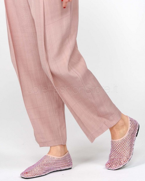 MeiMeiJ Pantalone Con Piences Rose Dust  M6PW00 ROSE DUST