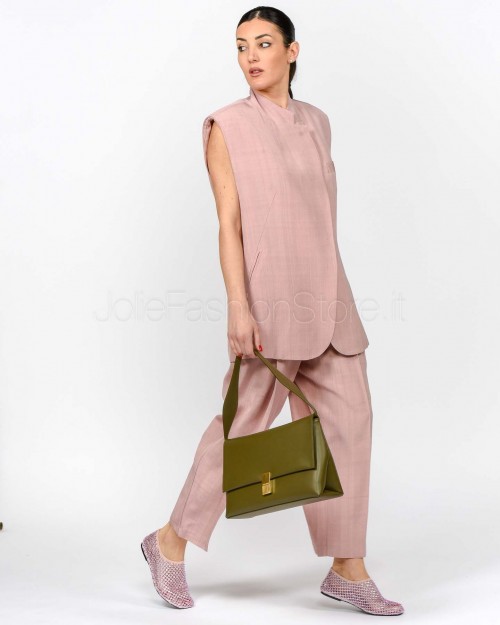 MeiMeiJ Gilet Over Rose Dust  M6PW03 ROSE DUST