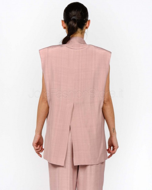 MeiMeiJ Gilet Over Rose Dust  M6PW03 ROSE DUST