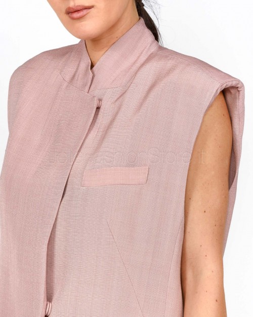 MeiMeiJ Gilet Over Rose Dust  M6PW03 ROSE DUST