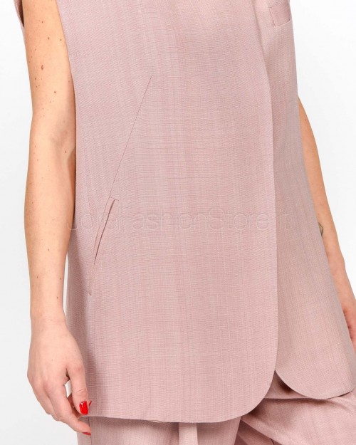 MeiMeiJ Gilet Over Rose Dust  M6PW03 ROSE DUST