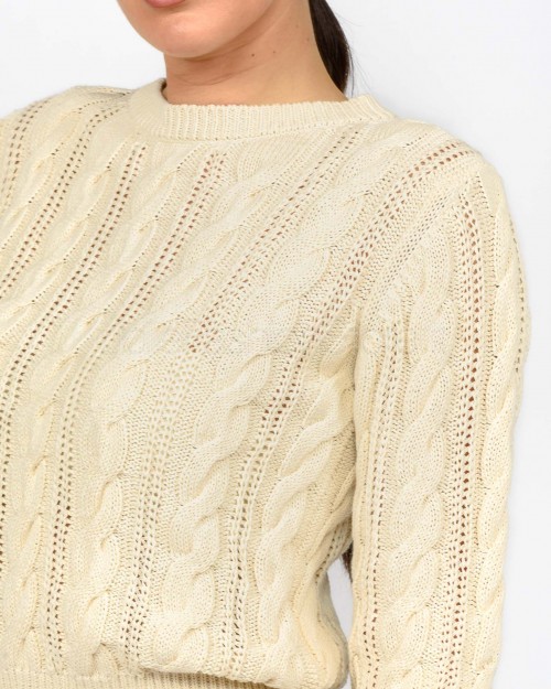 Marella Monochrome Maglia in Puro Cotone Bianco  GALLO WHITE