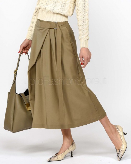 MeiMeiJ Gonna Misto Lana Midi Elm  M6PH03 ELM