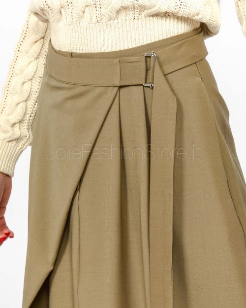 MeiMeiJ Gonna Misto Lana Midi Elm  M6PH03 ELM