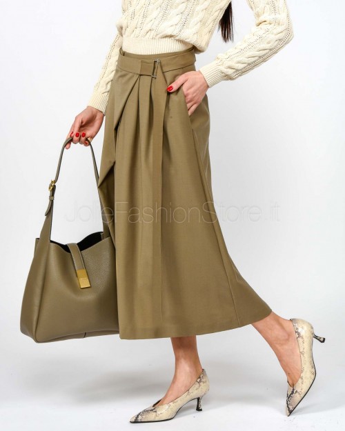 MeiMeiJ Gonna Misto Lana Midi Elm  M6PH03 ELM