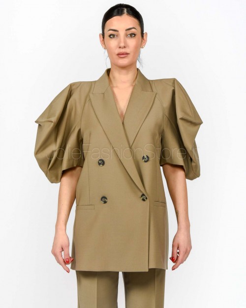 MeiMeiJ Giacca Maniche a Sbuffo Elm  M6PH04 ELM