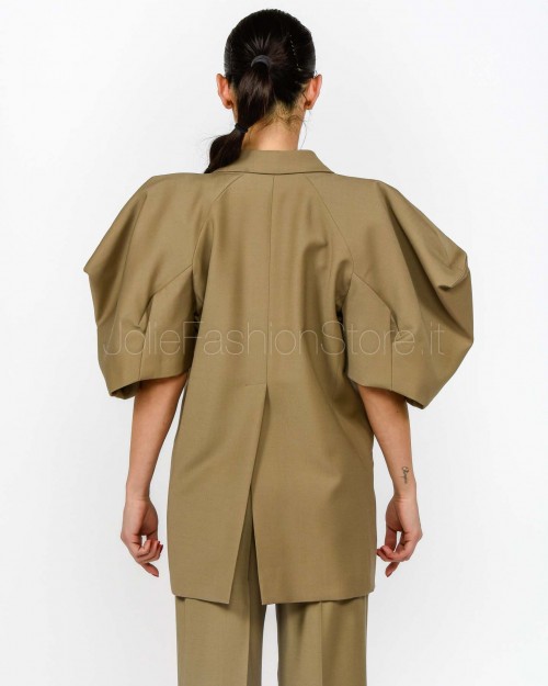 MeiMeiJ Giacca Doppiopetto Maniche a Sbuffo Elm  M6PH04 ELM