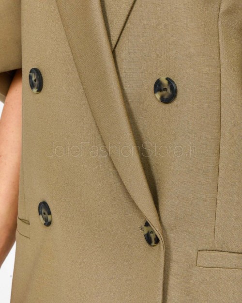 MeiMeiJ Giacca Maniche a Sbuffo Elm  M6PH04 ELM