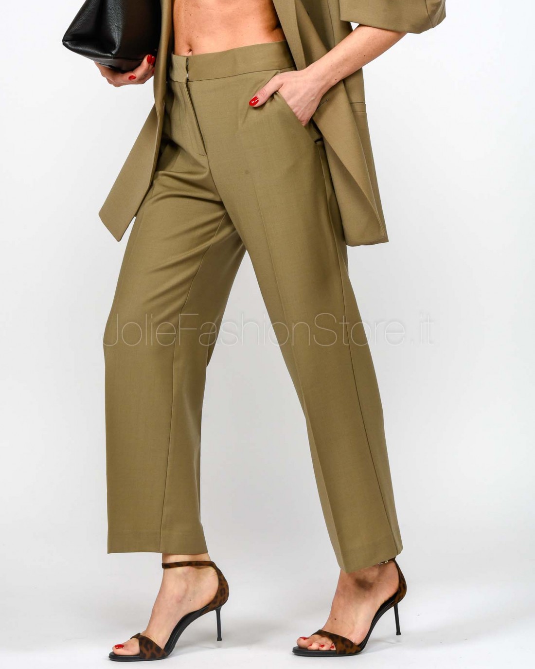 MeiMeiJ Pantalone a Sigaretta Elm  M6PH07 ELM